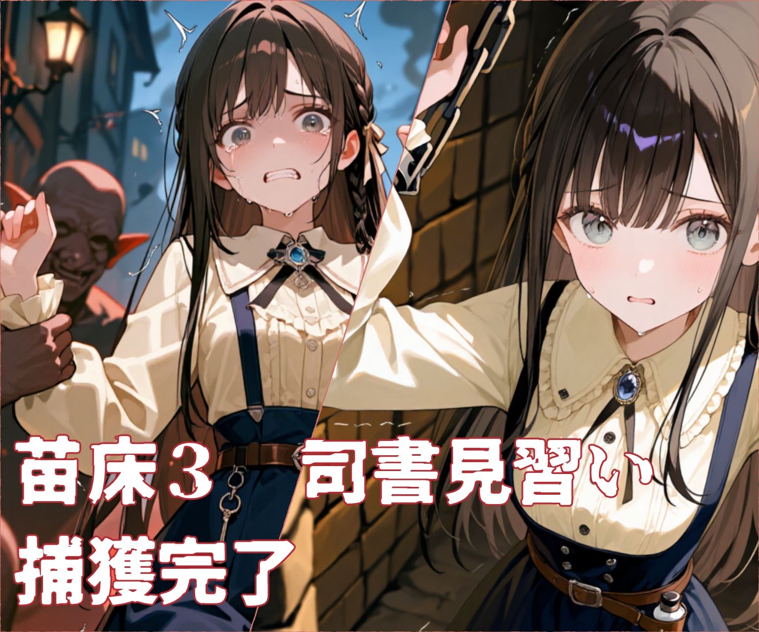 苗床捕獲 ゴブリンの大群に侵略された街。 戦利品として連れ去られた娘たち えすおー エロ画像6