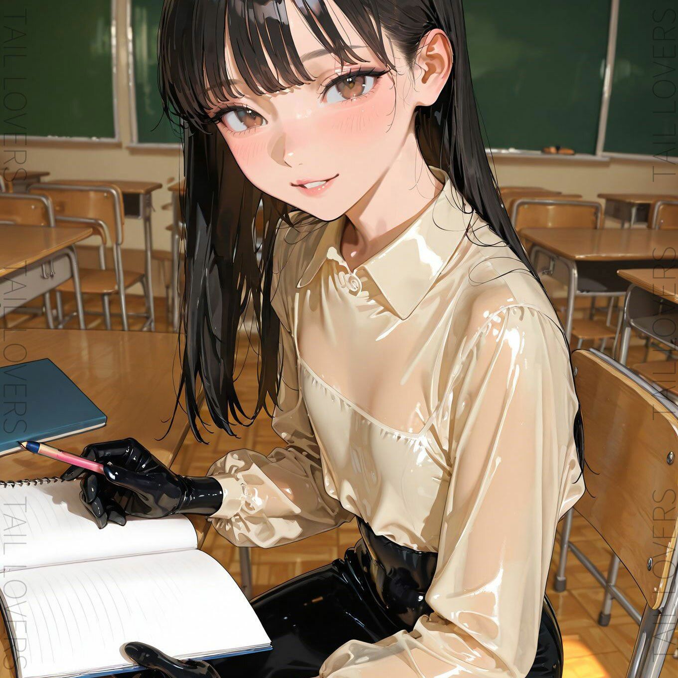 ラバー好きな美人教師と過ごす5日間【初日】 画像7