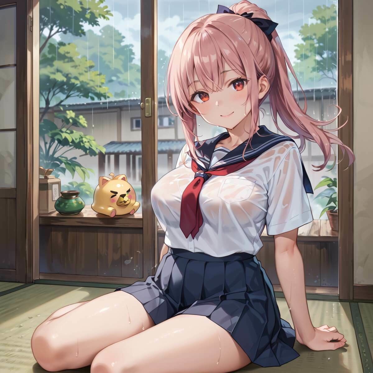 サンプル画像2:雨宿りの君と張りつくシャツ〜濡れた肌がまぶしくて〜8【厳選200枚収録】(イシュタルの星) [d_674176]