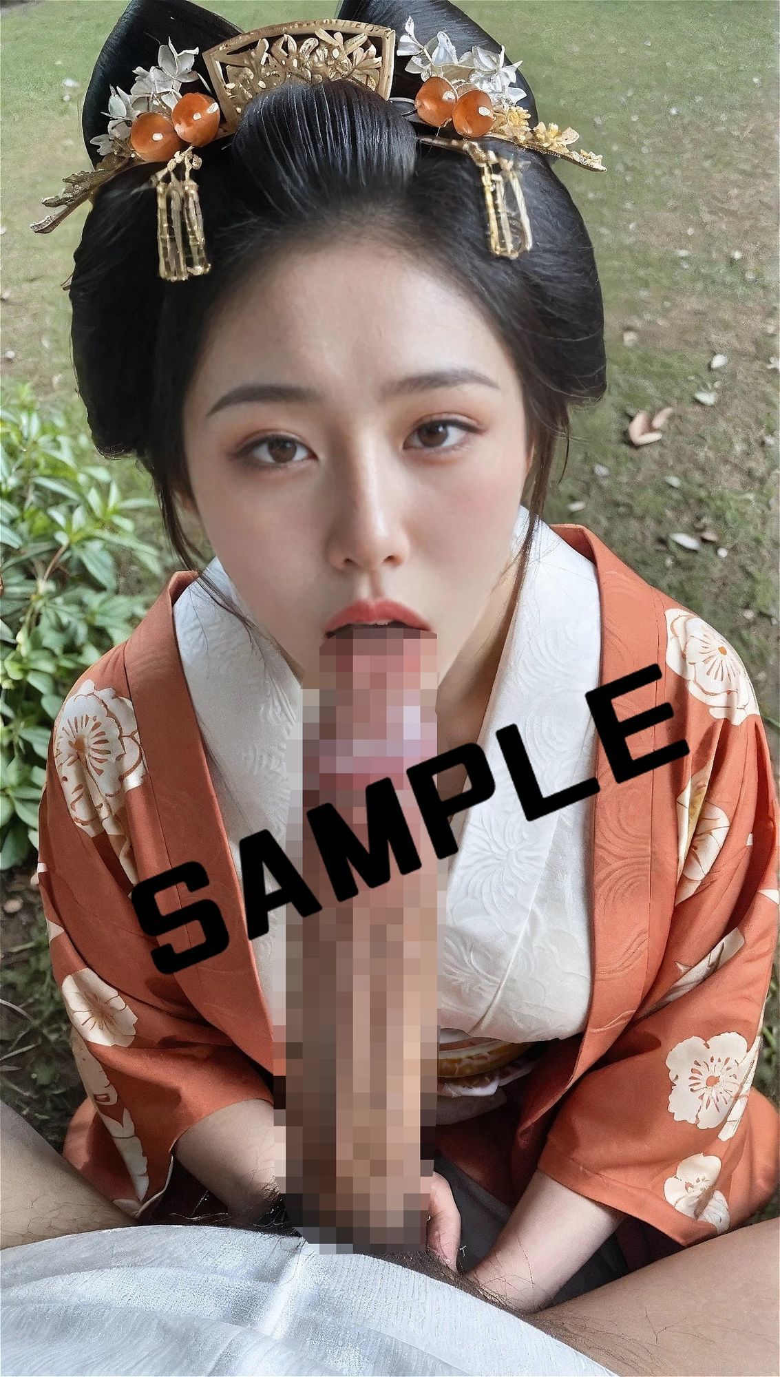 サンプル画像3:AIフェチフォト集vol.34 女王の息吹 ― 高貴なる浄化の儀 ―(アダルトコンテンツ3D作成工房) [d_674184]