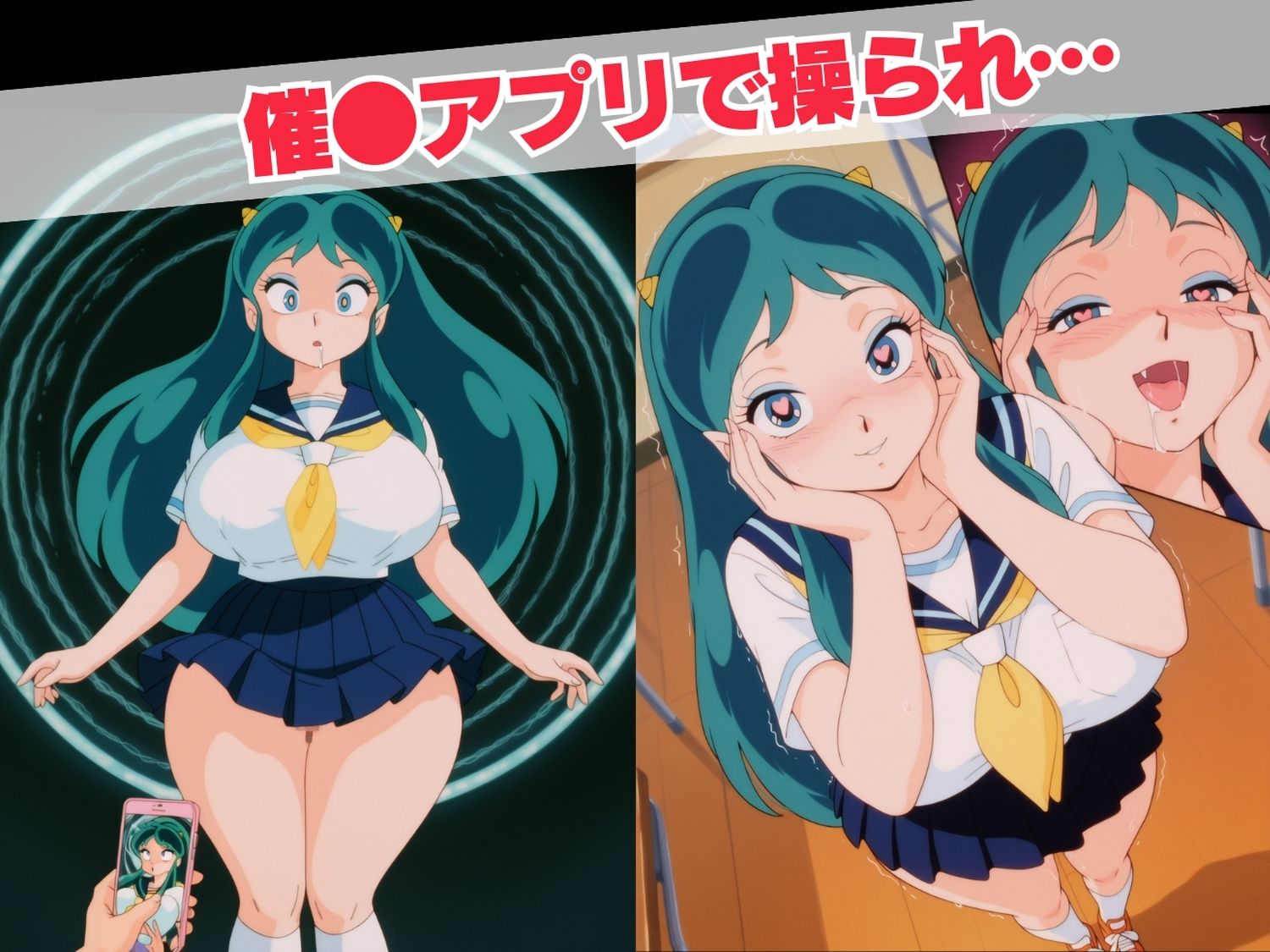 サンプル画像1:【催◯・寝取られ】もしも…L●mが、デカ尻＆爆乳だったら…(恋のミラーボール) [d_674187]