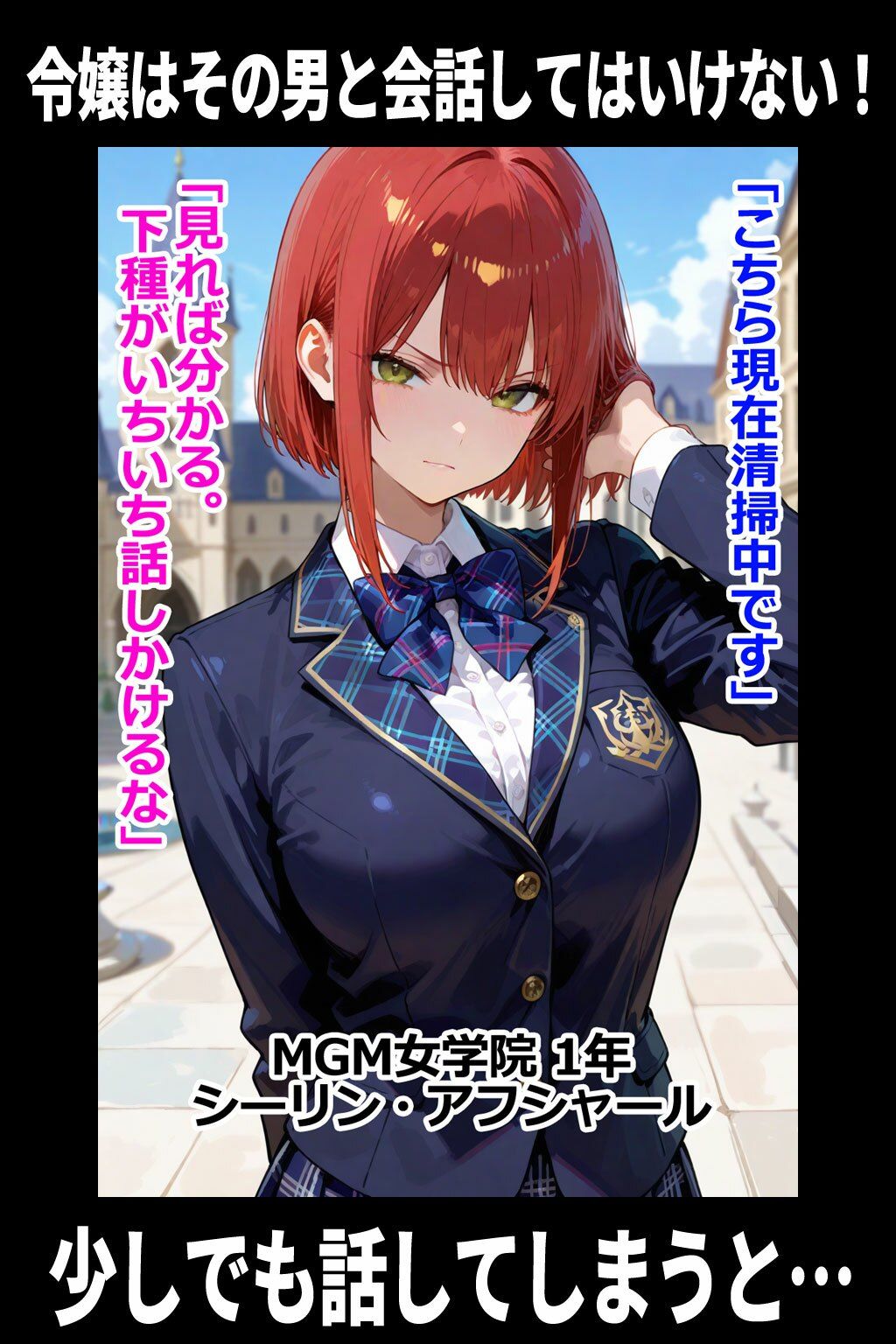 令嬢はその男と会話してはいけないVol.2 即堕ち2コマ 画像1