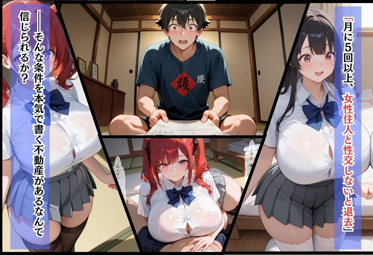 中出ししないと追い出される物件に引っ越した話〜制服同級生編〜2