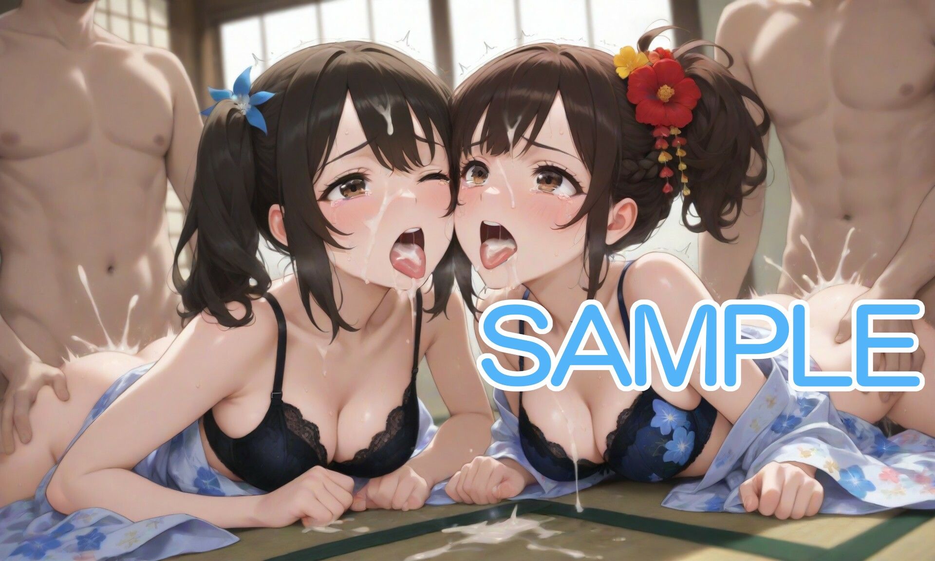 サンプル画像5:浴衣な女の子と和室で・・・2(へびの皮) [d_674374]