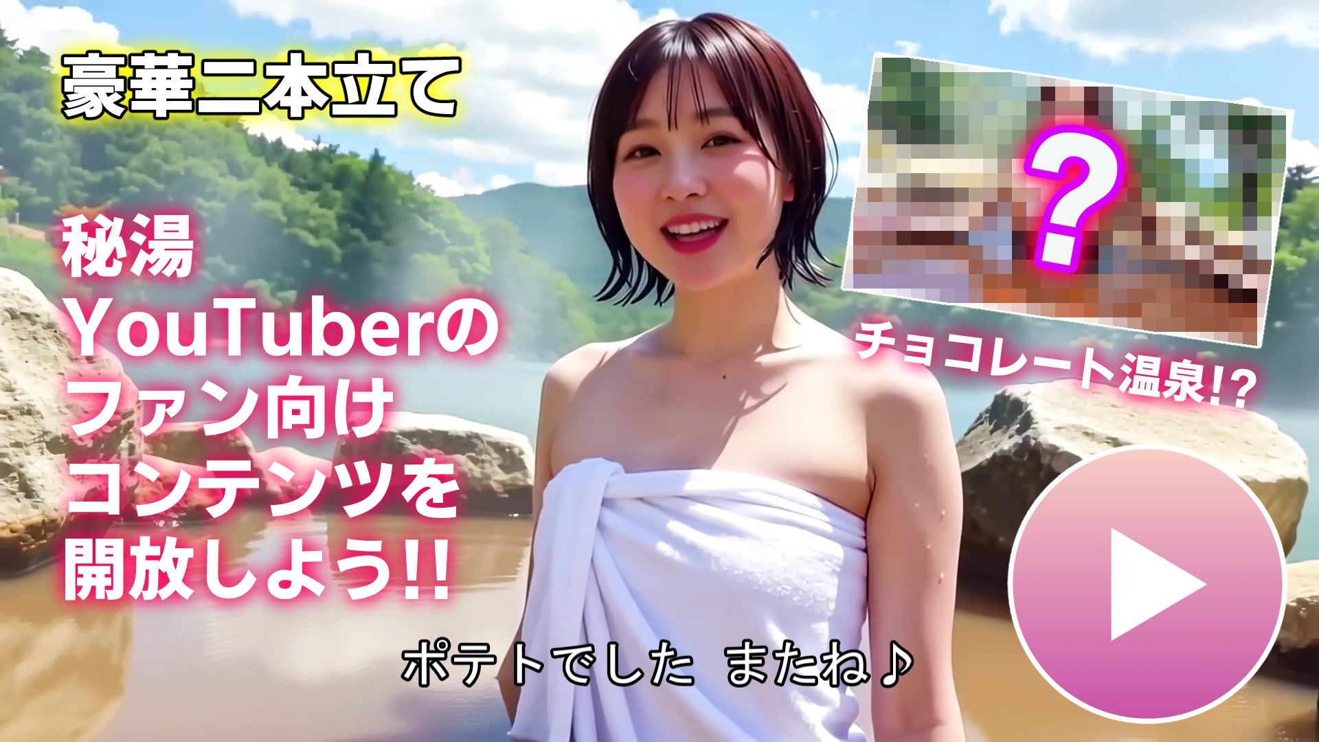 【動画】舐めたいエロ乳首接写スペシャル2!!〜秘湯YouTuberポテト&ミスキャンバス決定 女体アート〜 画像9