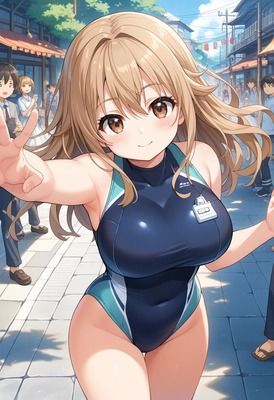 サンプル画像3:競泳水着女子4(ワド鈴木) [d_674413]