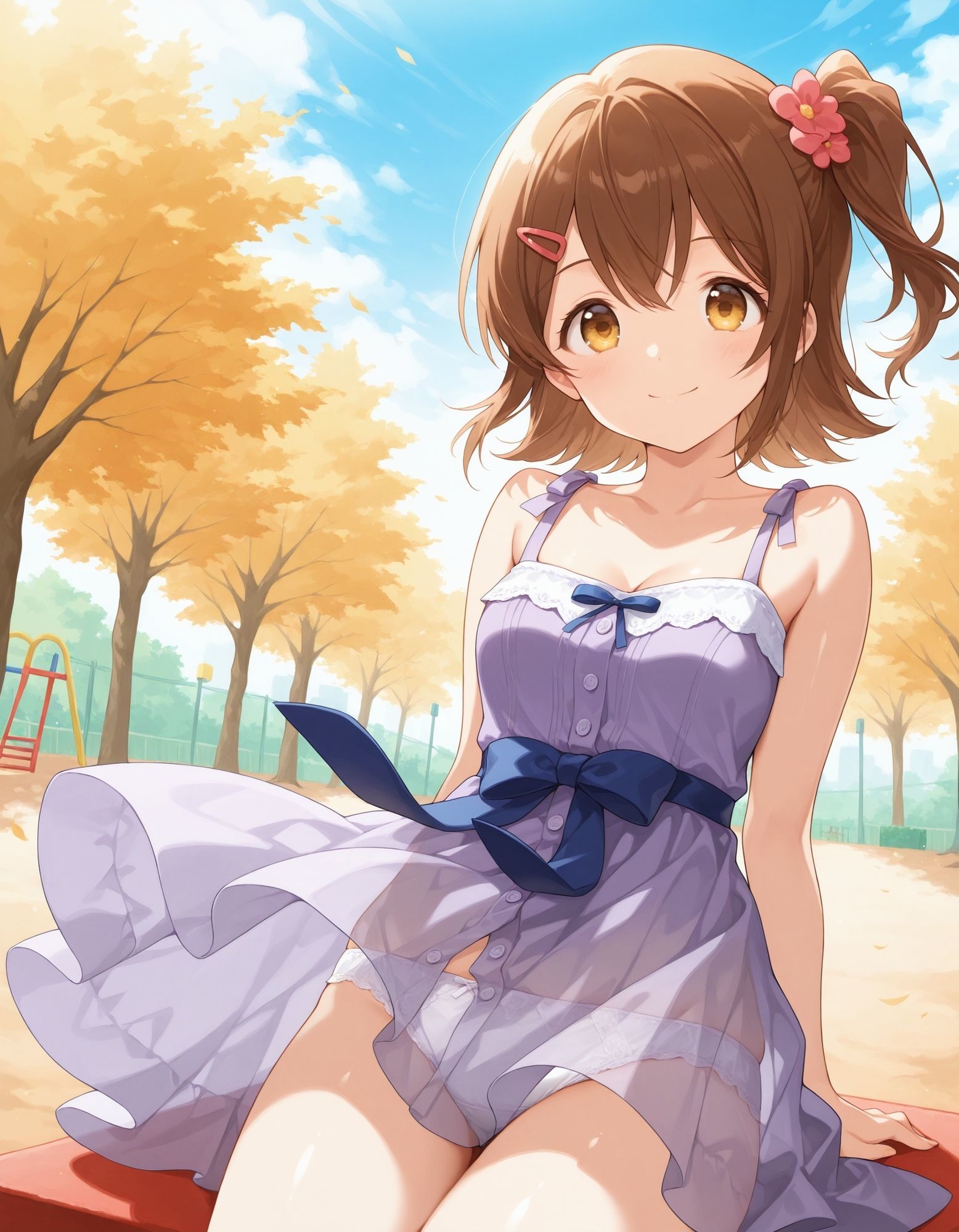 【エロ漫画】春〇未来のパンチラ〜私服編〜5