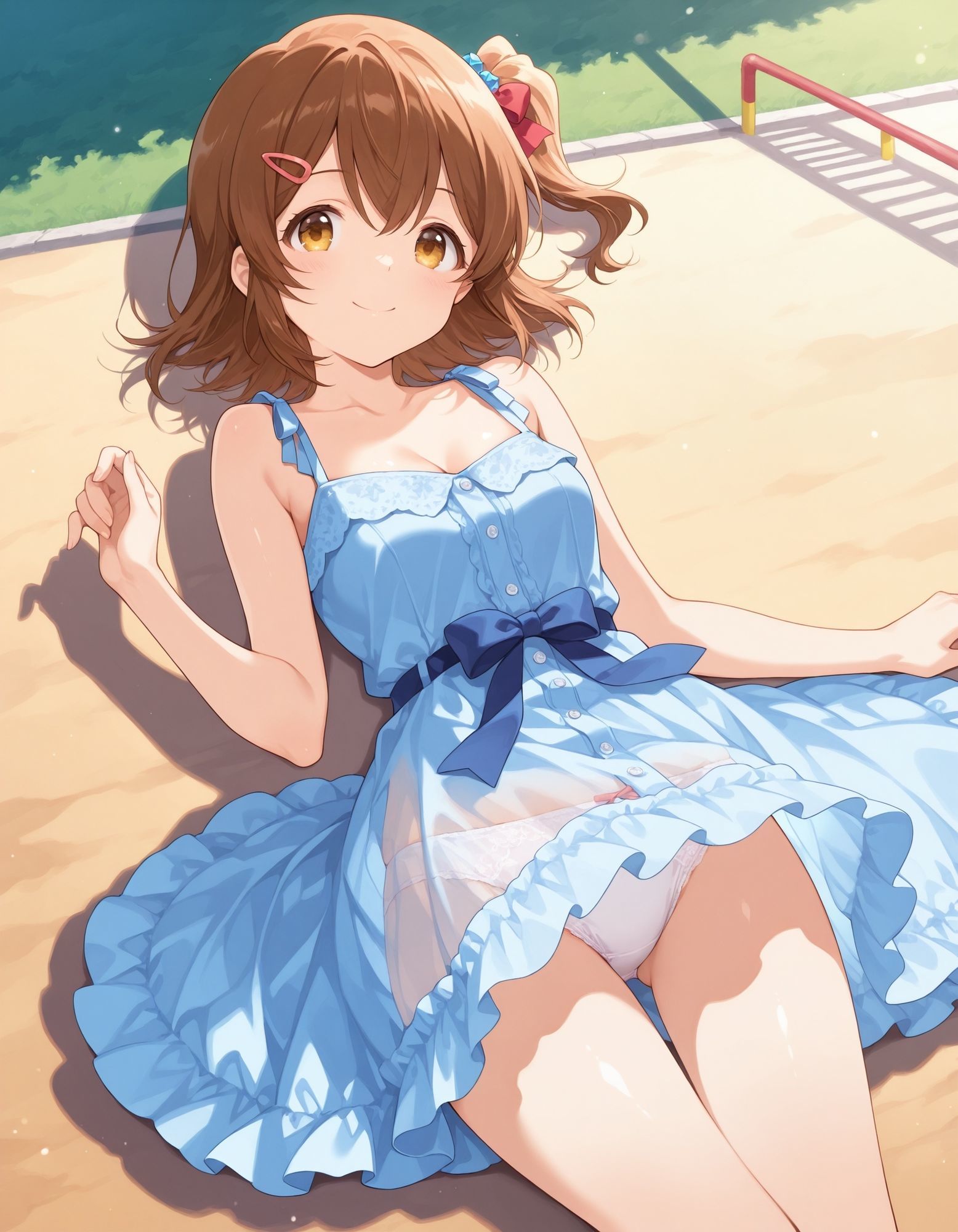 【エロ漫画】春〇未来のパンチラ〜私服編〜6