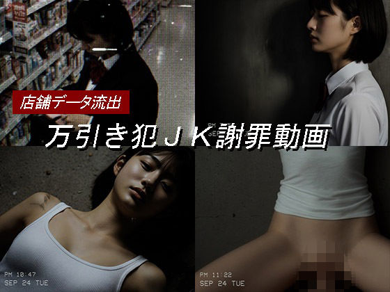 万引き女子校生のお仕置き謝罪動画 17【Blue Frames/女子校生専門】