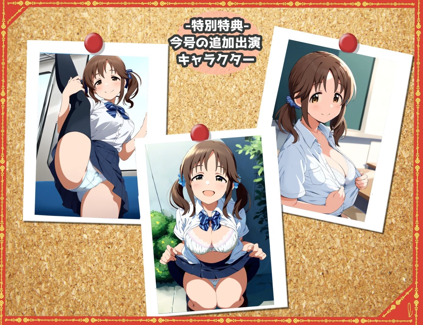 サンプル画像5:露出＆下着見せつけフェチ特化 2010年代アニメ作画特集 下着を見せつけるアイドルたち -その2-  500枚を撮影-(青山堂) [d_674638]