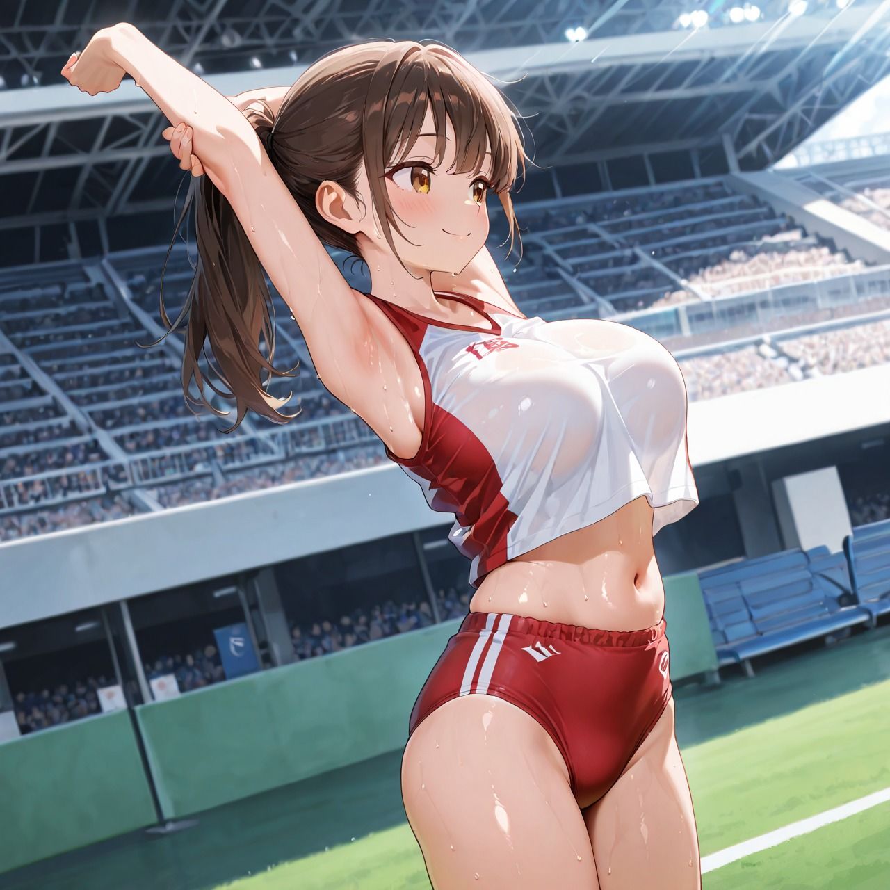 サンプル画像1:女子校生の陸上部員が変態教師に性指導される(もちもちロールケーキ) [d_674645]