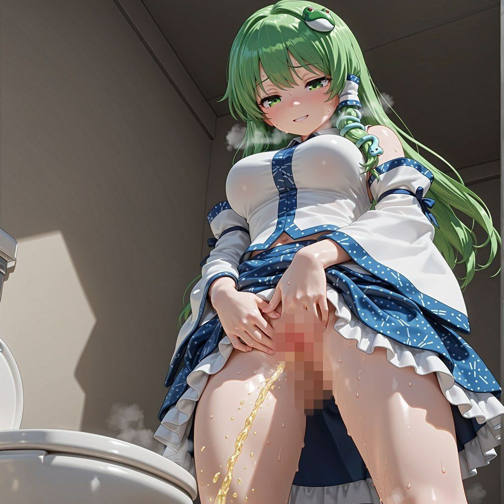 サンプル画像6:便器立ちション早苗さん(はいいろ) [d_674673]