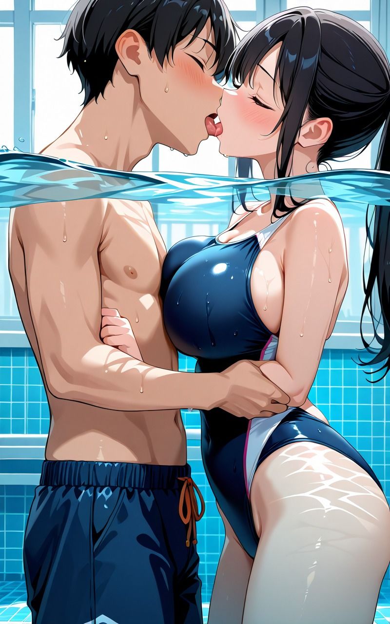 爆乳スク水女子校生 画像1