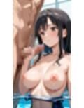 爆乳スク水女子校生