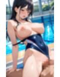 爆乳スク水女子校生