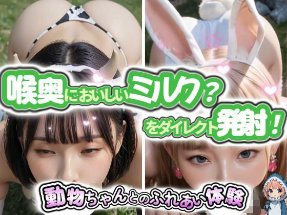 【動画】喉奥においしいミルク？をダイレクト発射！〜動物ちゃんとのふれあい体験〜