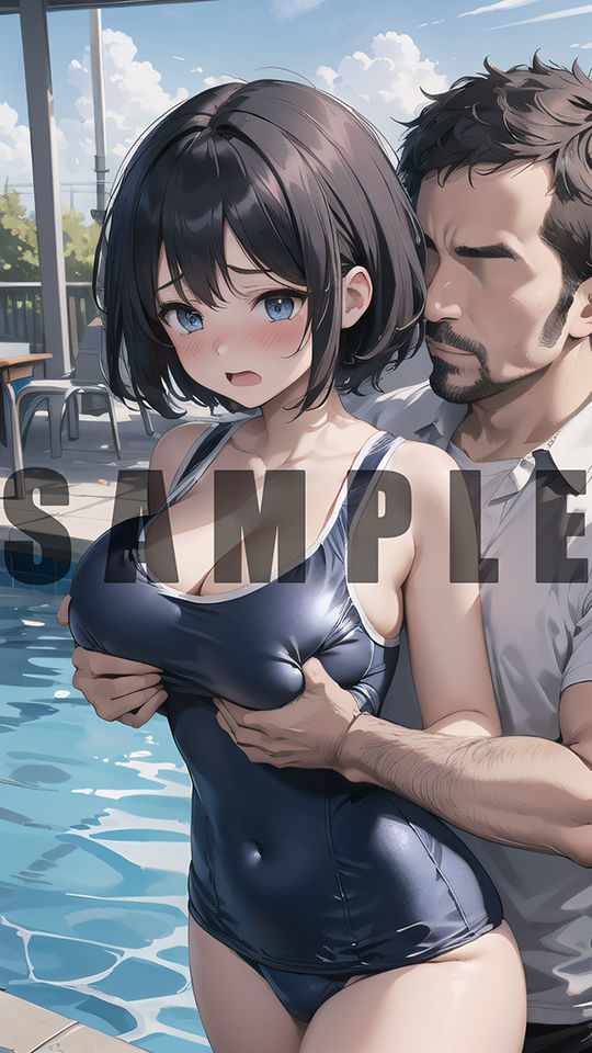 次回作でヤリチンに処女を奪われる清楚系黒髪ショートカット巨乳美少女のグラビア写真集6