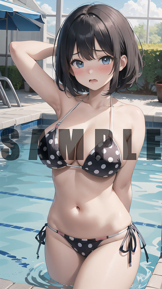 次回作でヤリチンに処女を奪われる清楚系黒髪ショートカット巨乳美少女のグラビア写真集7