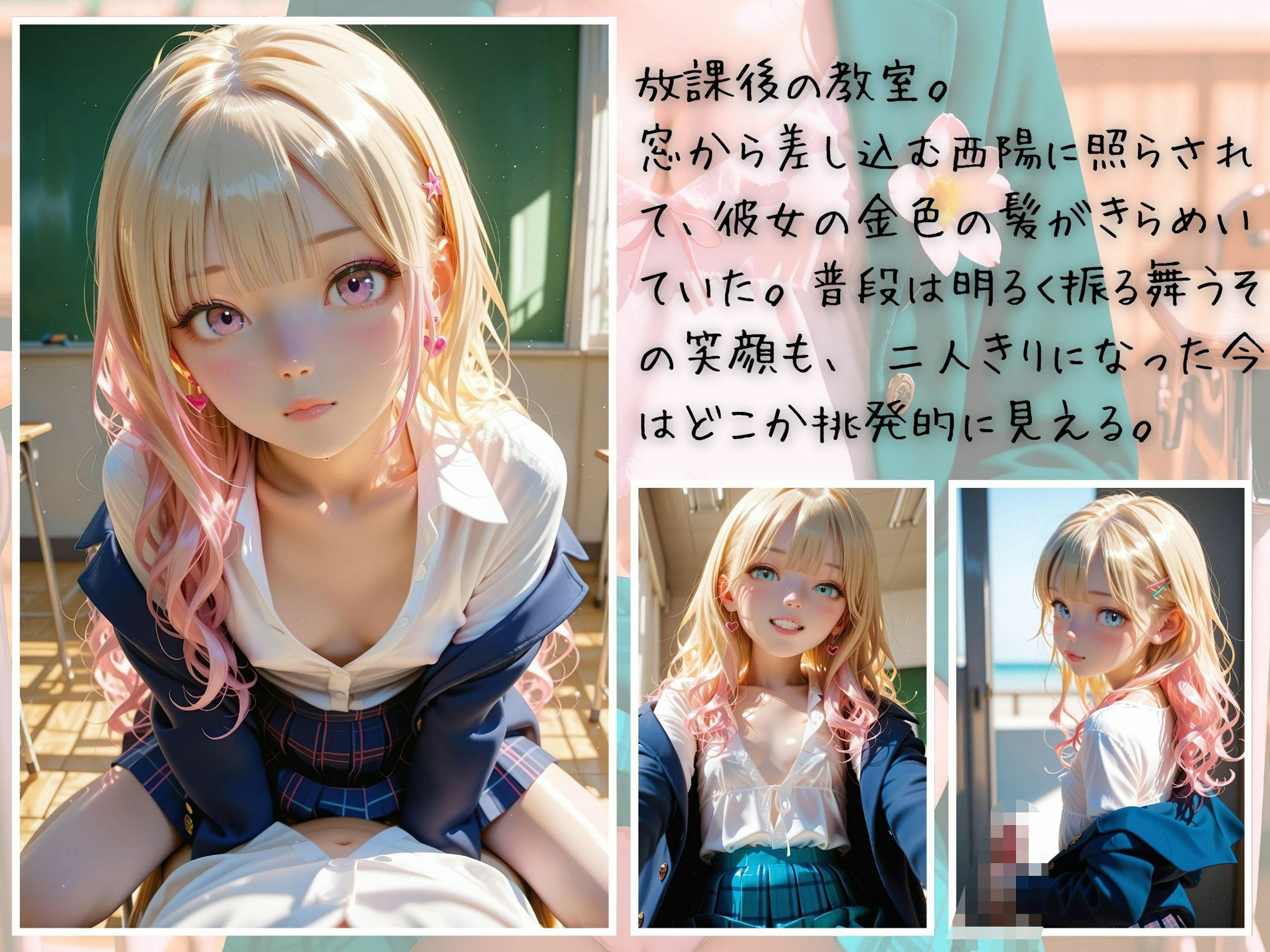 サンプル画像1:放課後リアル ＃07 〜金髪ギャルと放課後の誘惑〜(青春グレーゾーン) [d_674915]