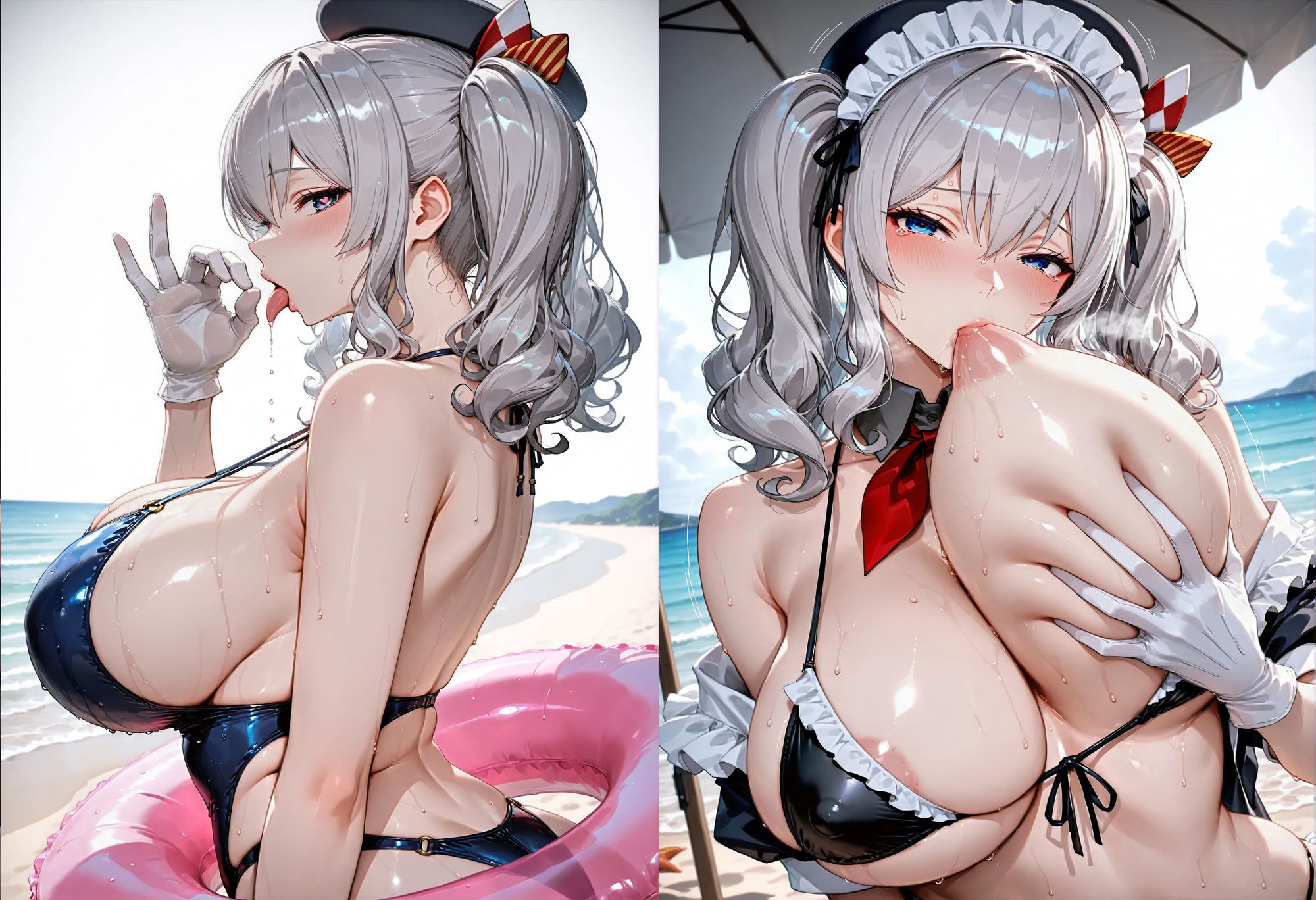 サンプル画像6:ミダラなキカイ19  良い娘な鹿島の水着とカラダを堪能したかった……(むらた屋) [d_674924]