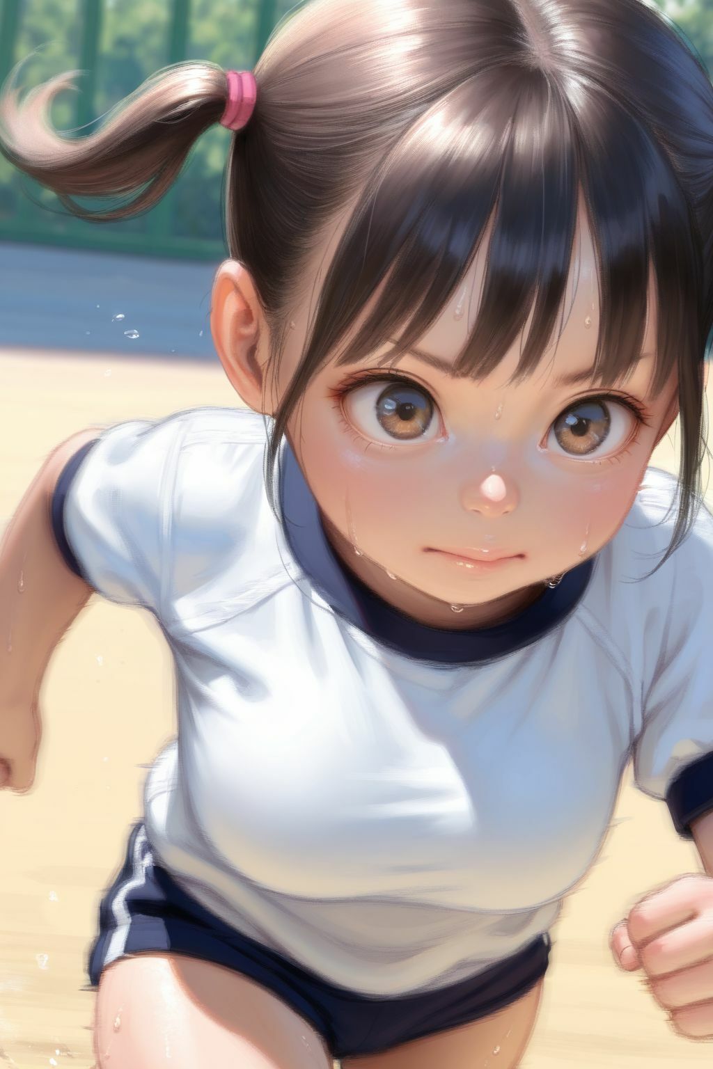 身体の発育が早い女の子:体操着女子 サンプル画像 2