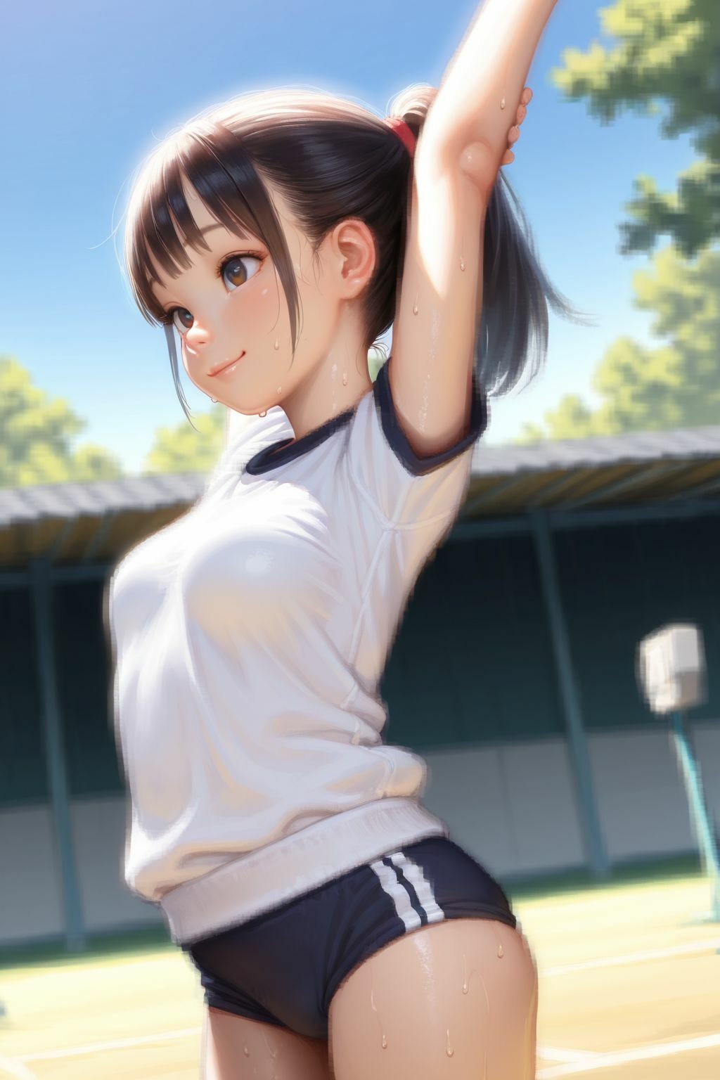 身体の発育が早い女の子:体操着女子 サンプル画像 3