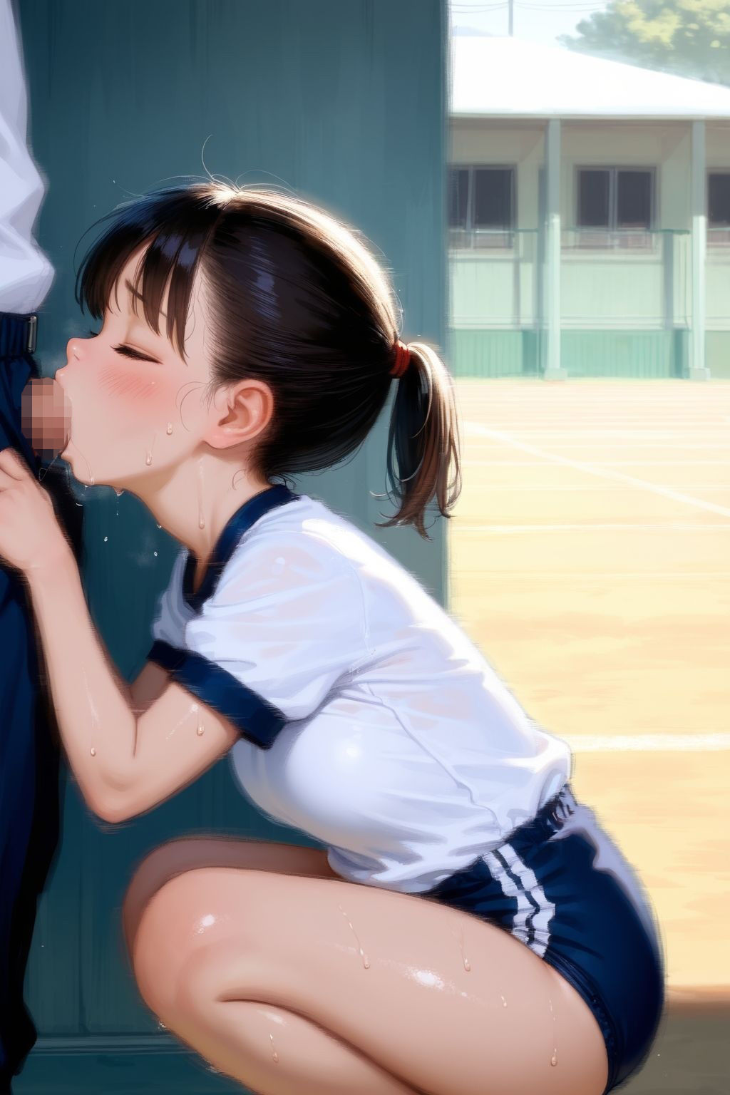 身体の発育が早い女の子:体操着女子 サンプル画像 5