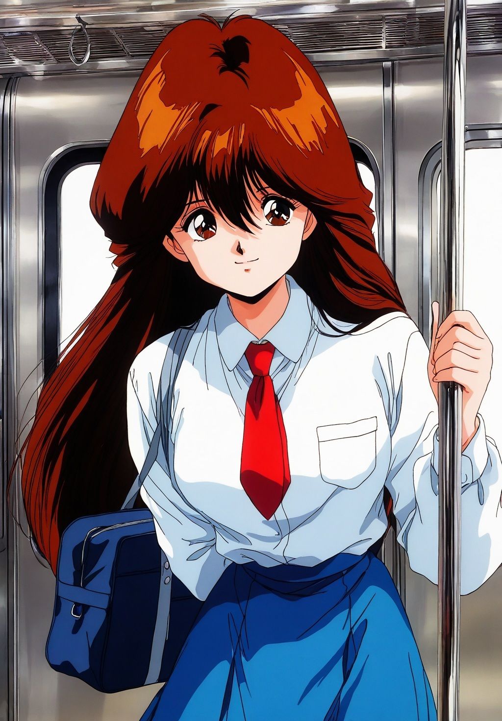 通学電車で痴●セックスで処女喪失  河合伊●菜 画像1