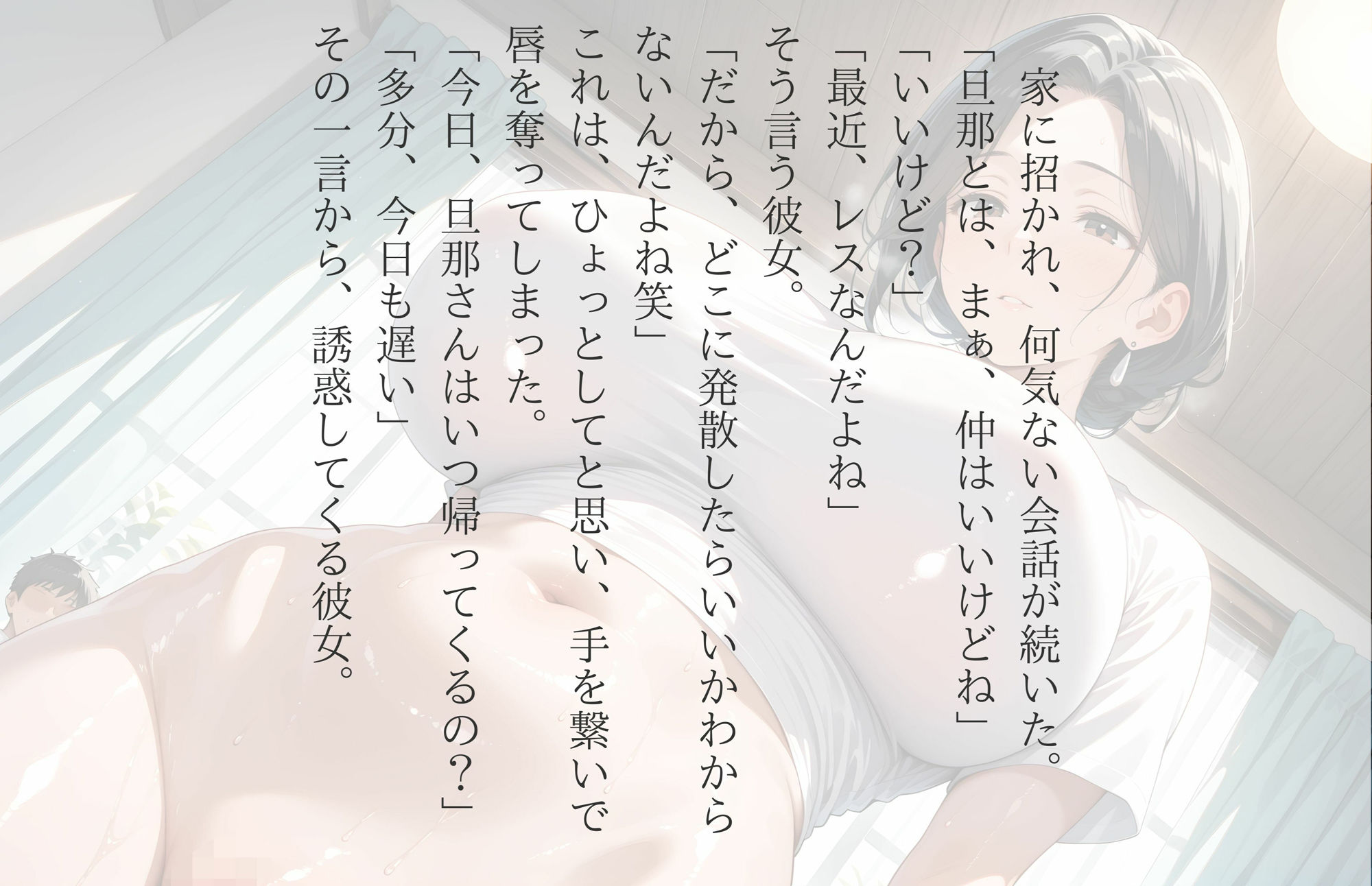 【4Kの高画質】爆乳人妻になった元同級生〜結婚しておっぱい大きくなったらしい 画像5