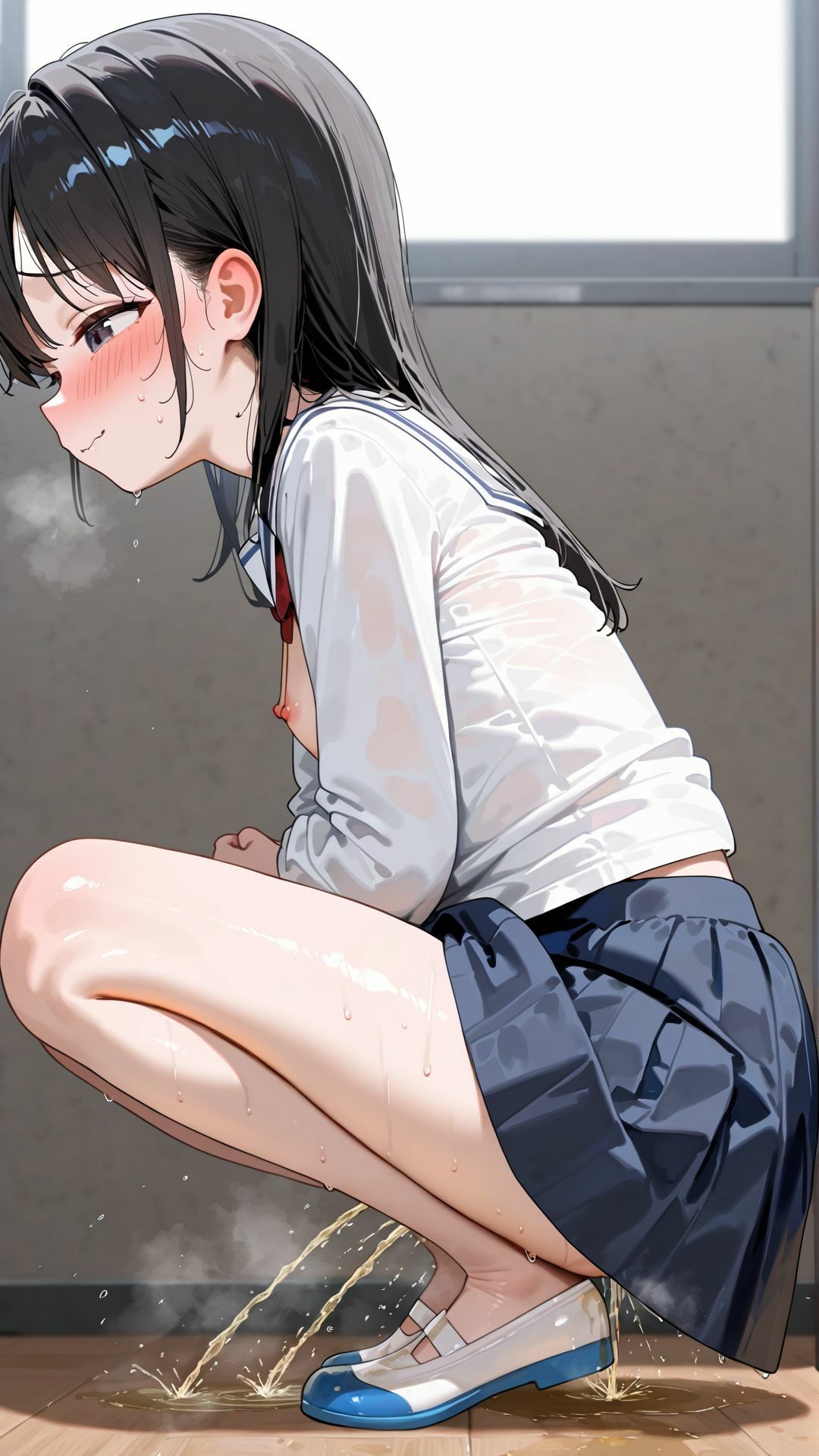 サンプル画像2:拘束して放尿する教育方針です＃1【調教】(エナ) [d_675062]