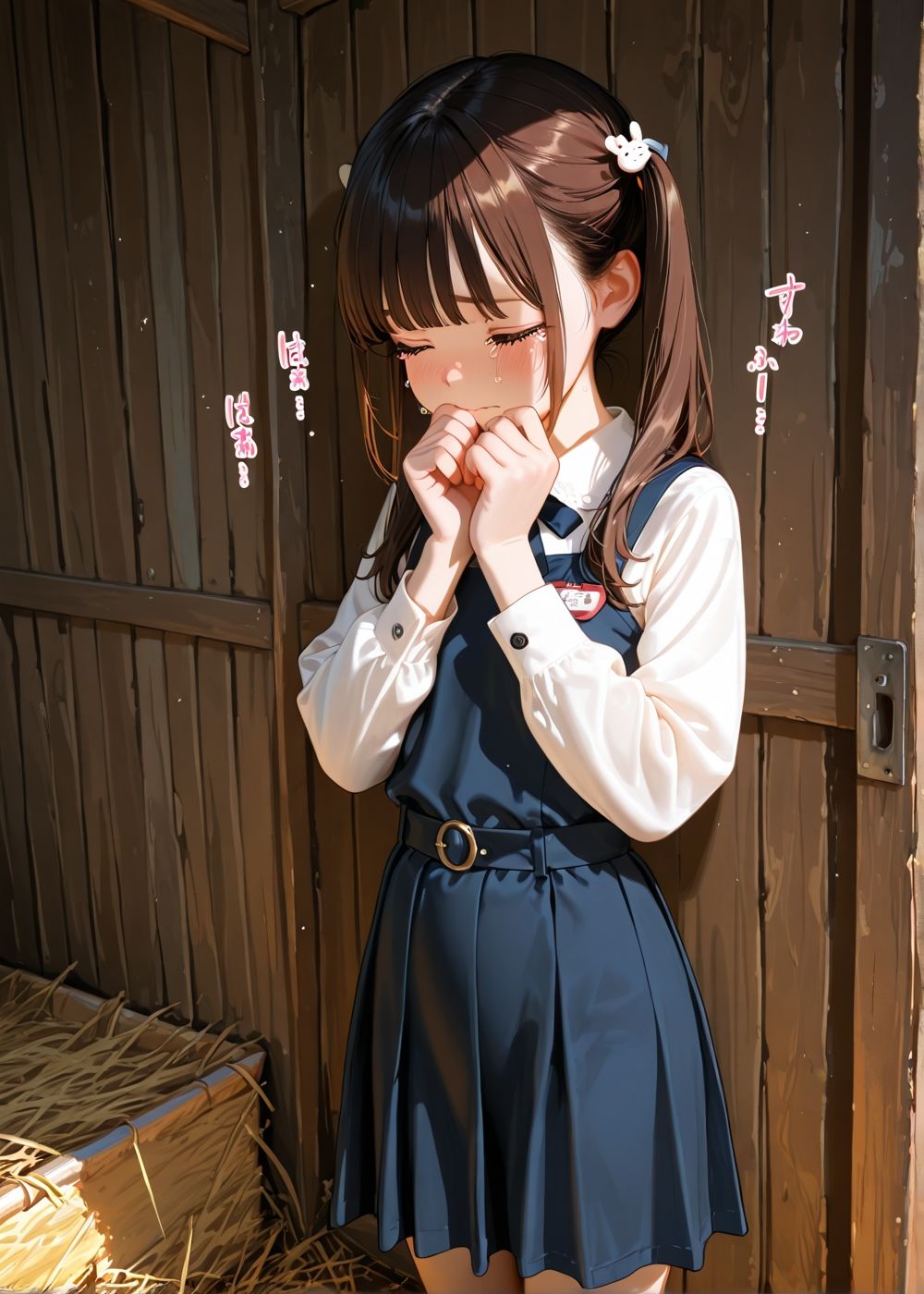 妹が小屋で無〇やり種付けセックスされた 画像10