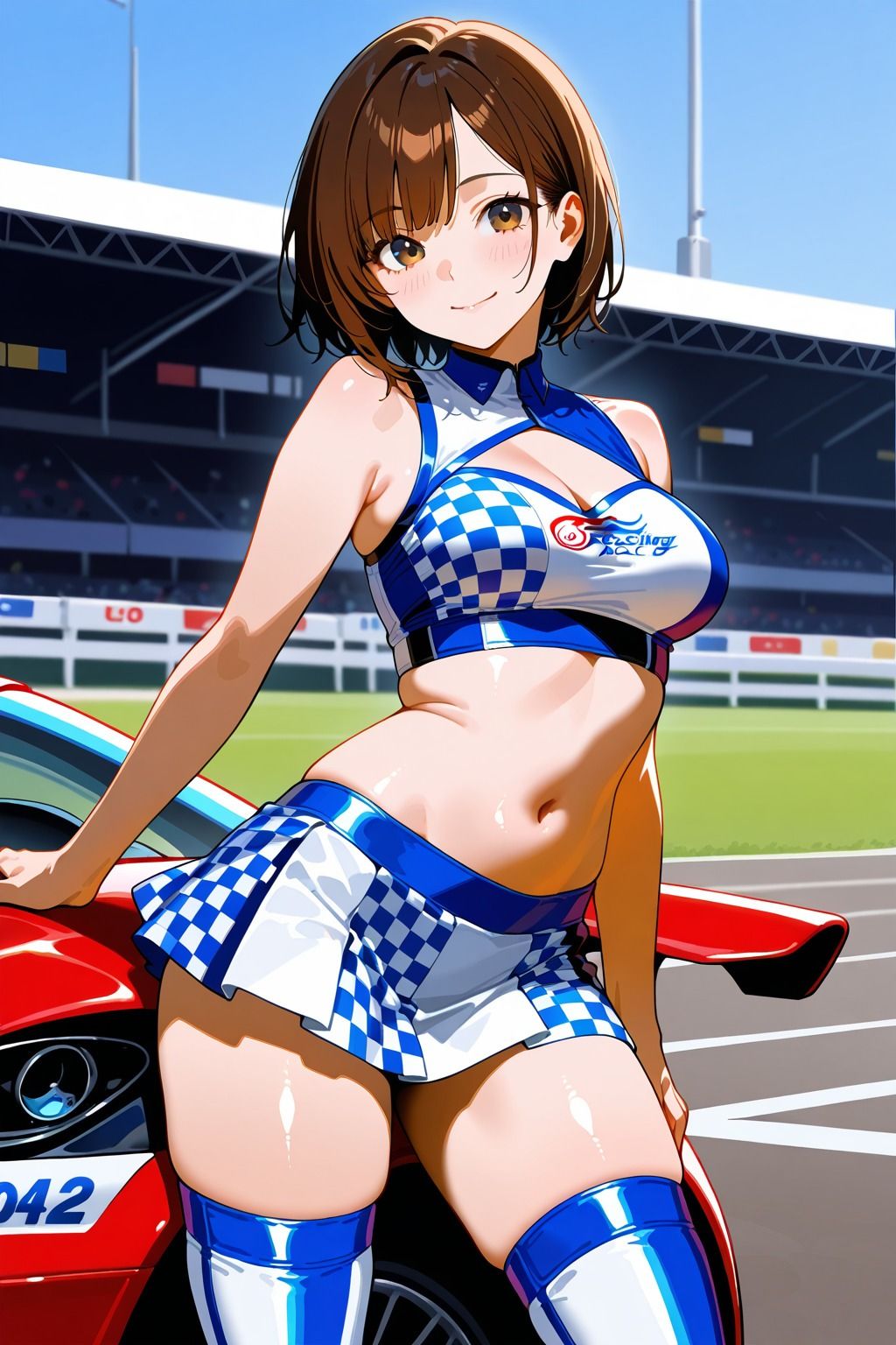 サンプル画像1:おま〇こで成り上がる！！レースクイーンの枕営業(桃尻娘) [d_675168]