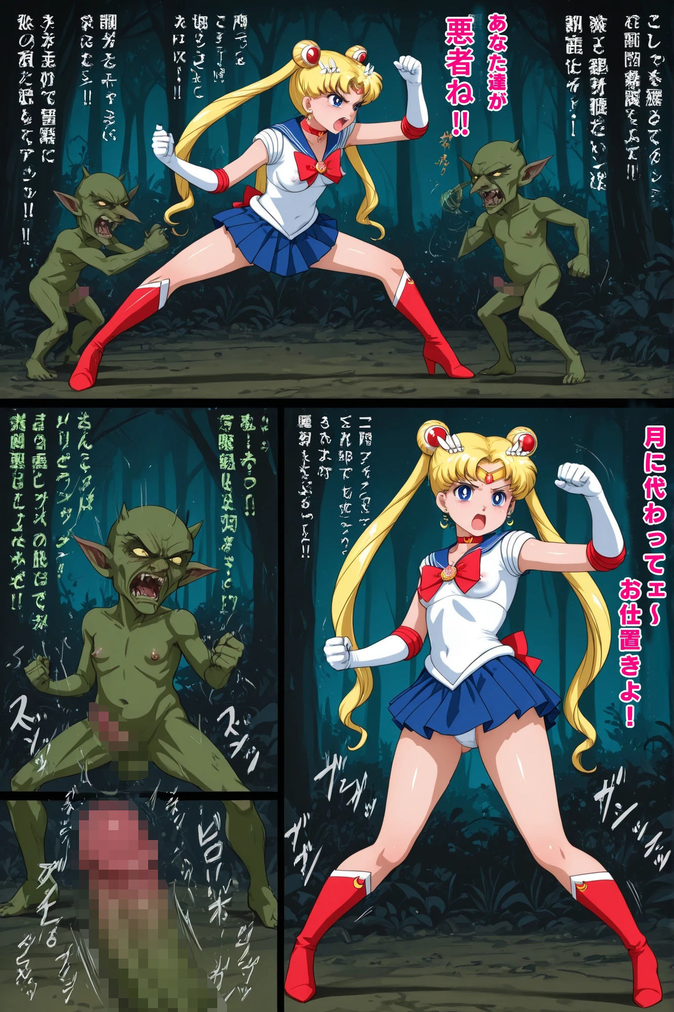 魔物の森のセーラーム〇ン 淫靡堂 エロ画像3