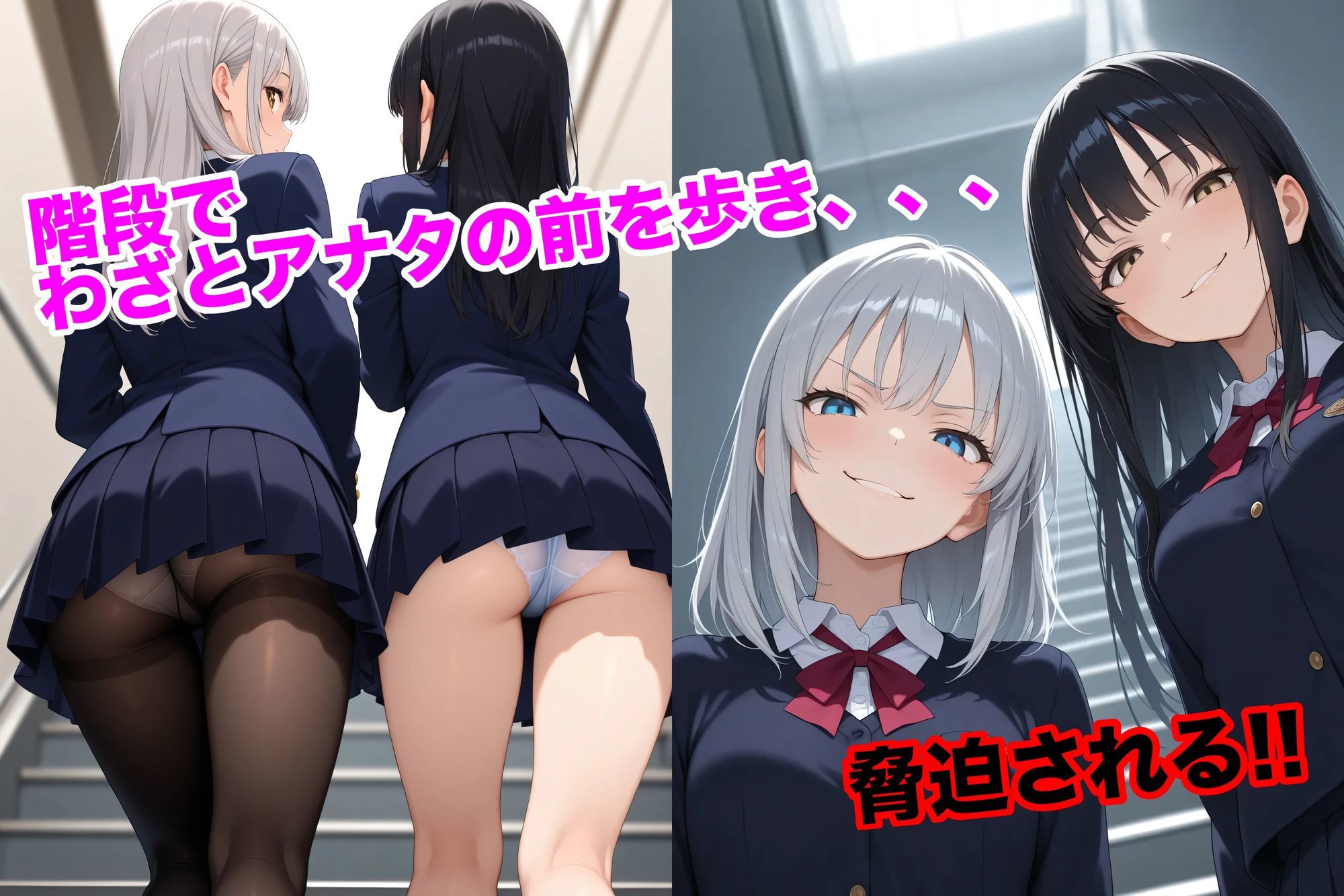 サンプル画像2:ドSなJK様集団のエグいイジメ(マゾオス量産委員会) [d_675290]