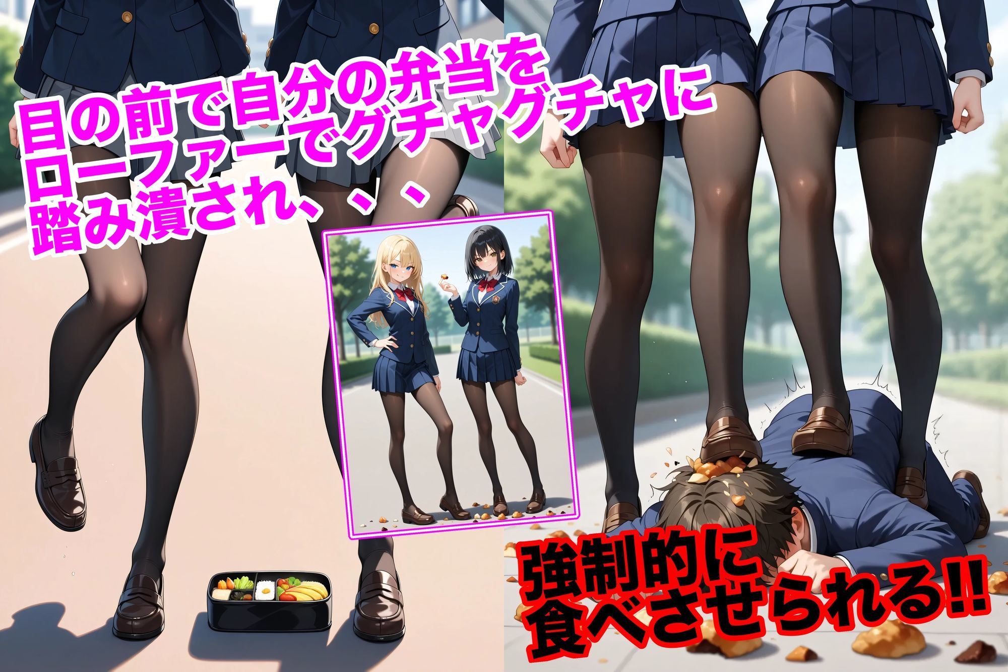 サンプル画像4:ドSなJK様集団のエグいイジメ(マゾオス量産委員会) [d_675290]