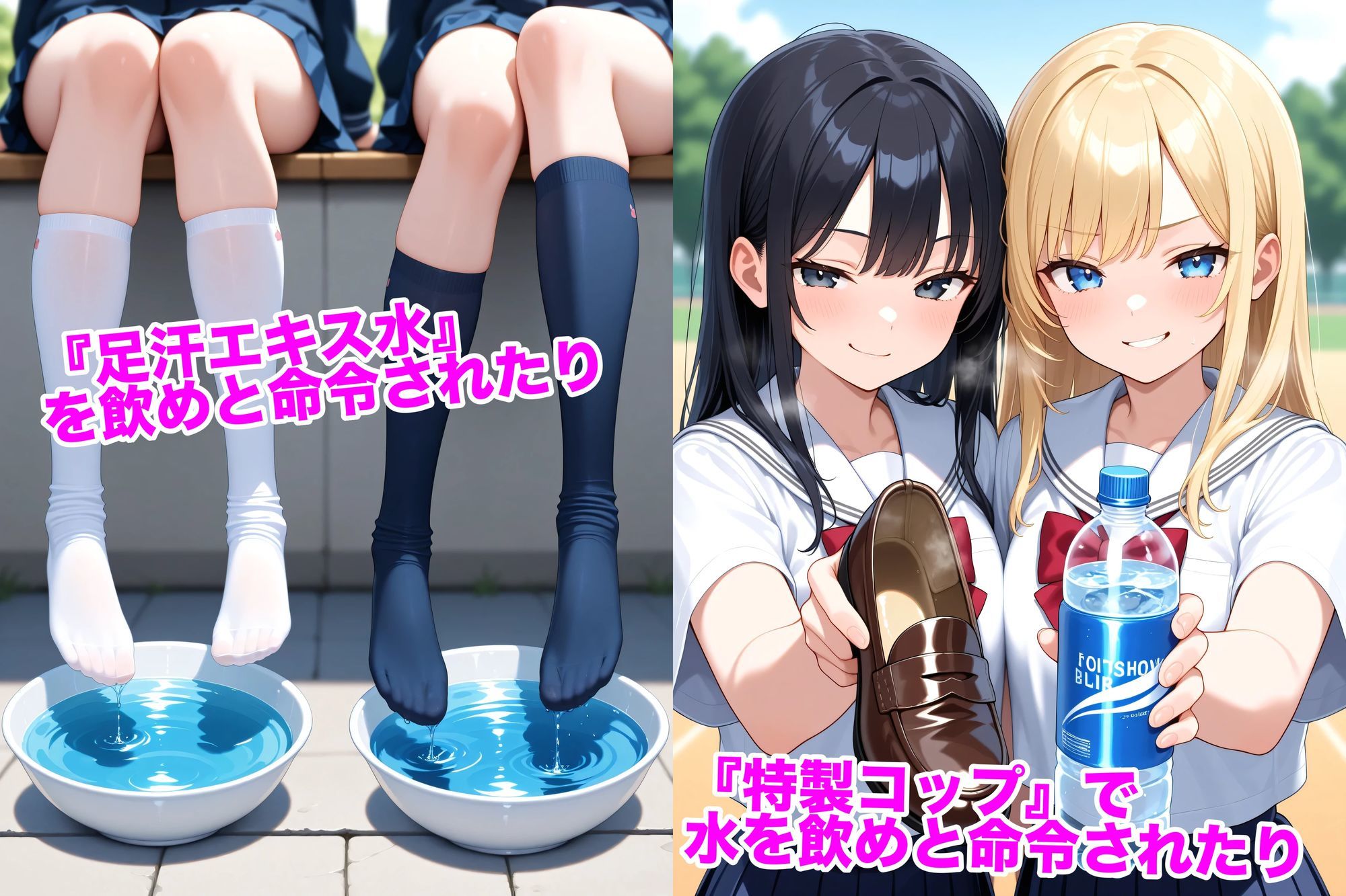 サンプル画像5:ドSなJK様集団のエグいイジメ(マゾオス量産委員会) [d_675290]