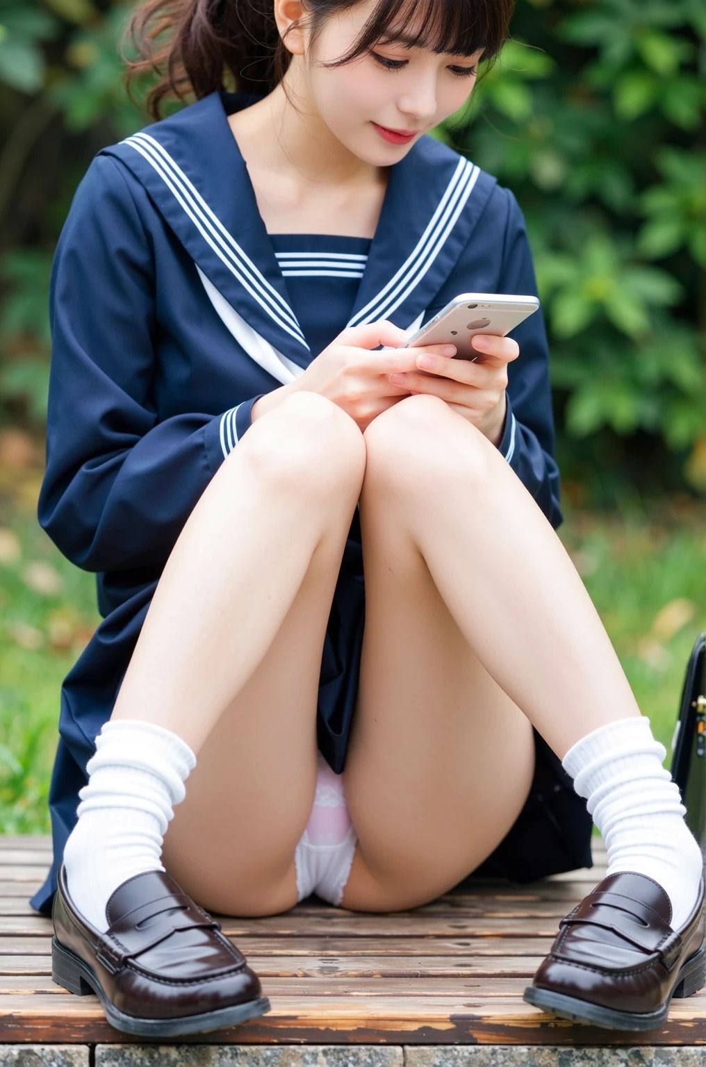 サンプル画像1:純白のパンティ(着エログラビアスタジオ) [d_675306]