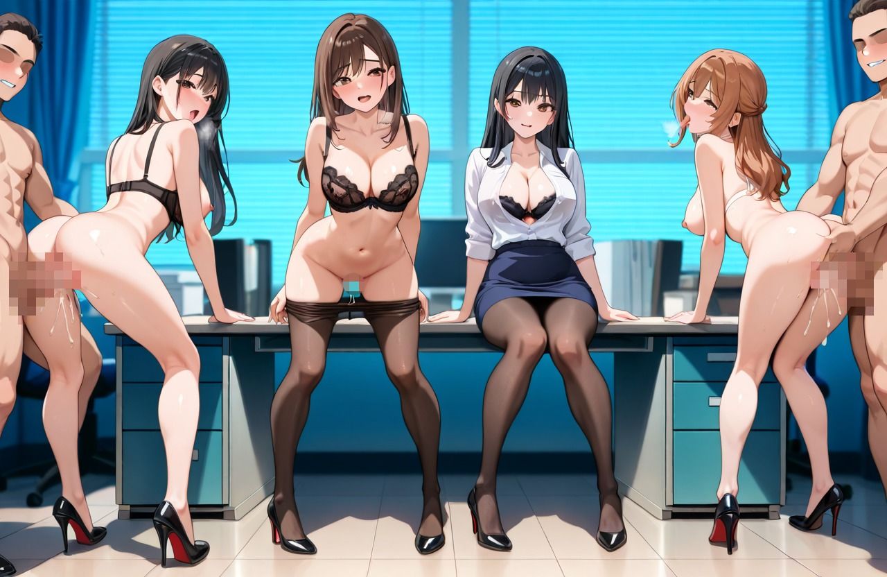 OL性活  乱交オフィス編_4