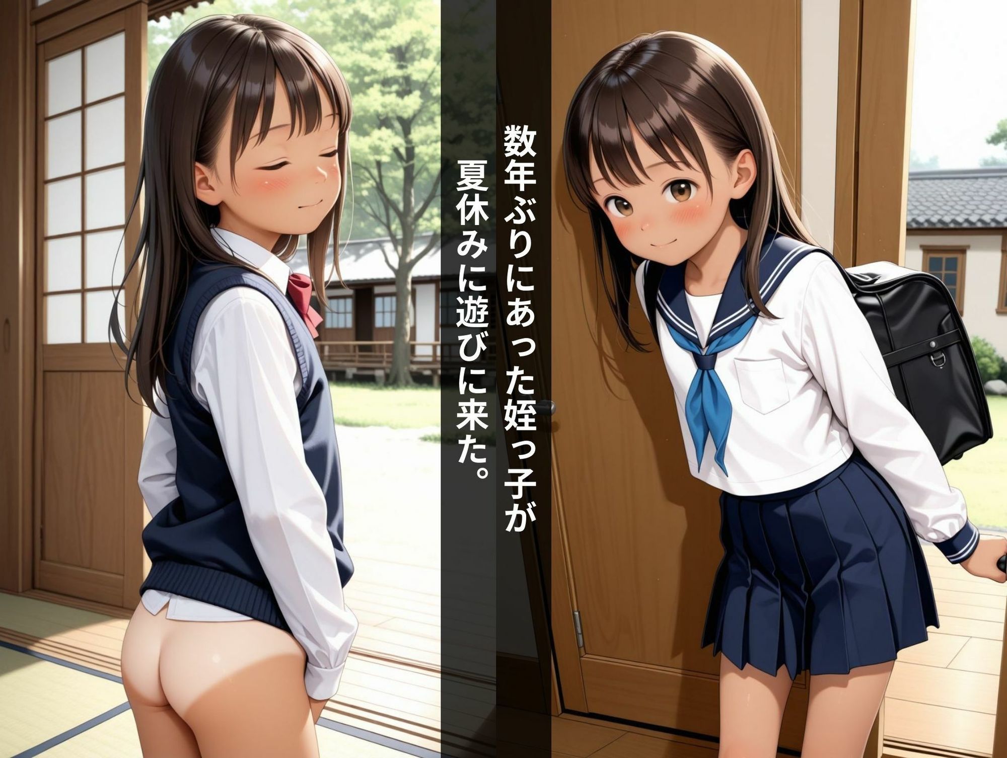 つゆだく姪っ子がぷにまんで誘惑抑えられずピストン噴射1