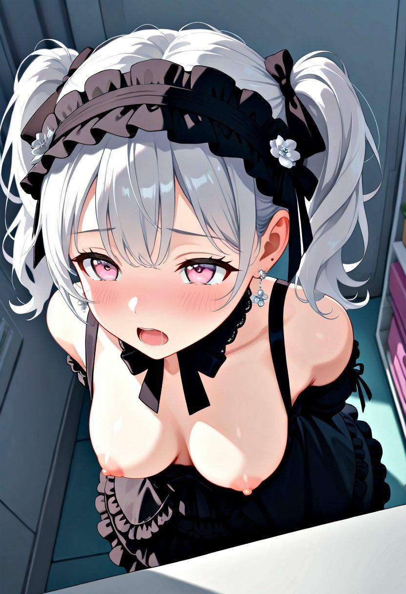 サンプル画像2:『リボンがほどけたら堕天使。』 シロネ@銀髪の堕天使系アイドル。(ぴぴ倶楽部) [d_675436]