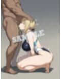 イヴリンが種付けおじさんに競泳水着で犯●れるCG集