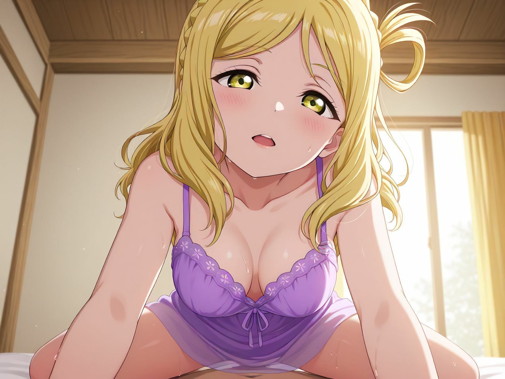 ラ〇ライブ！  小〇鞠莉【目が合うだけで催●支配＆至福の絶頂体験】3