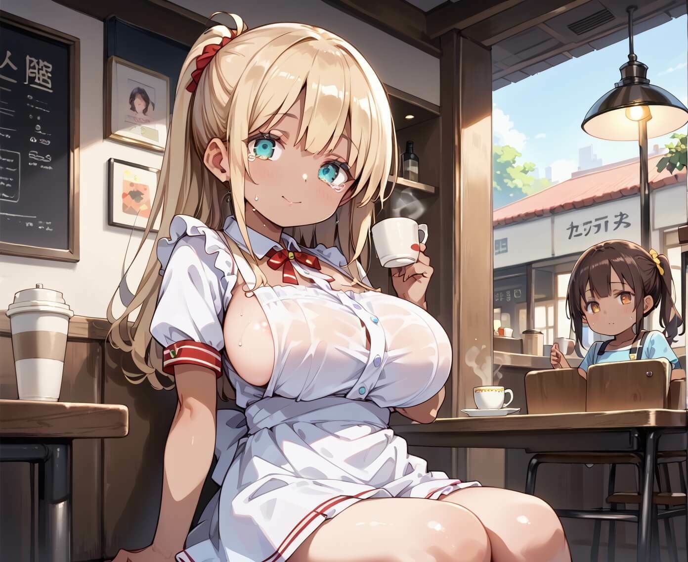 サンプル画像4:珈琲1杯でヤれるカフェ3！110枚(ぷるぷる養成所) [d_675510]