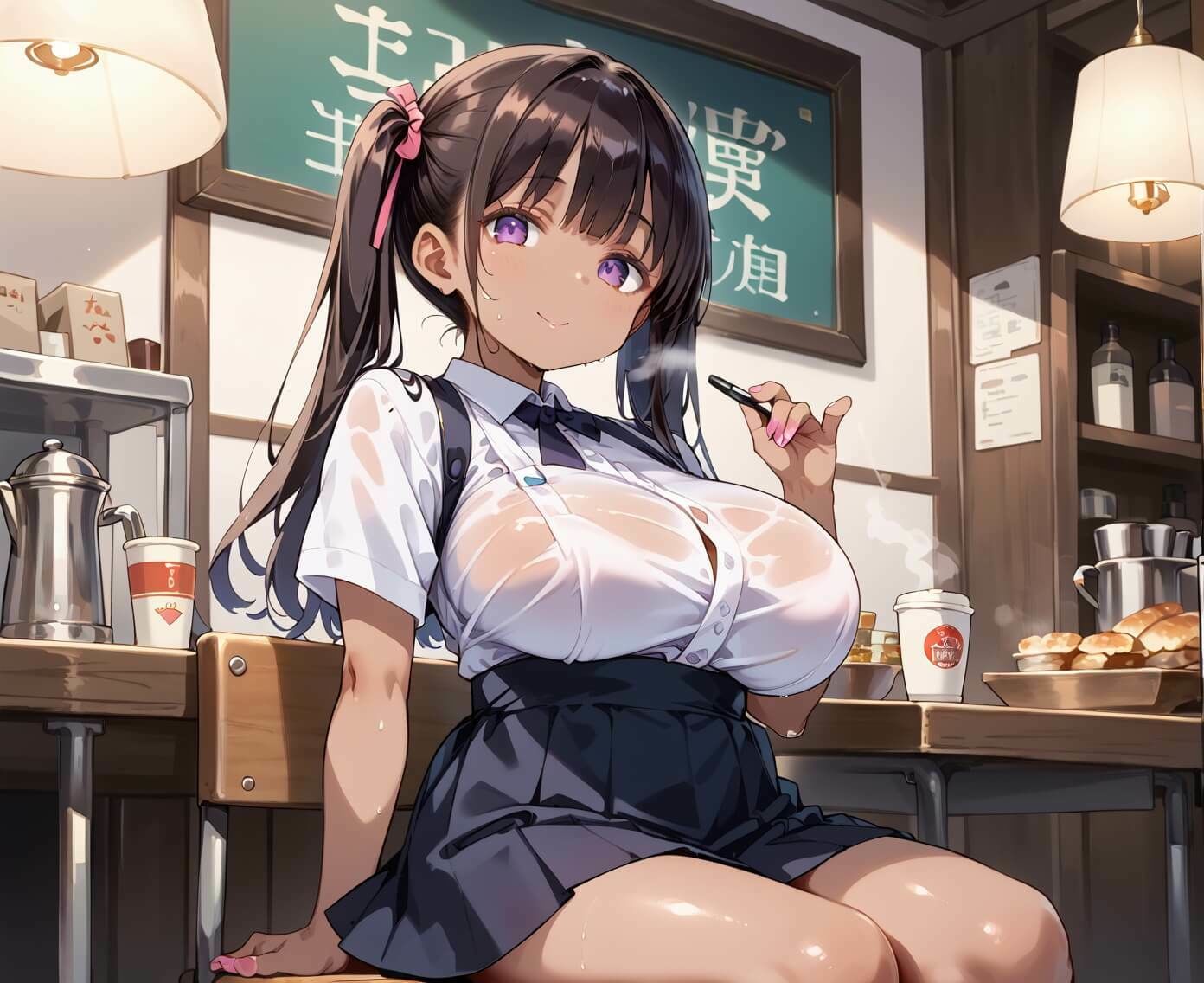 珈琲1杯でヤれるカフェ6！110枚 画像9