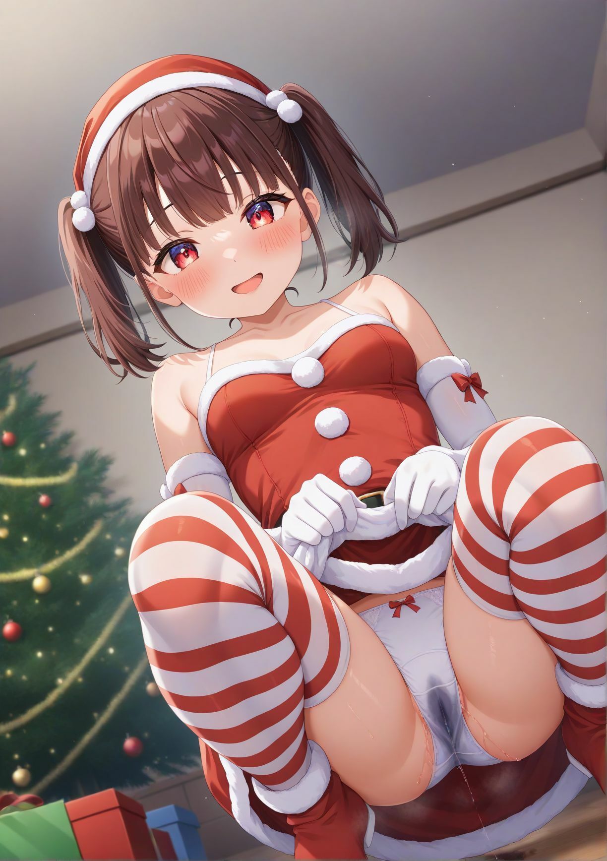 【◯人の貧乳美女編】パンちら撮影会を頼んだらびしょ濡れだった 画像2