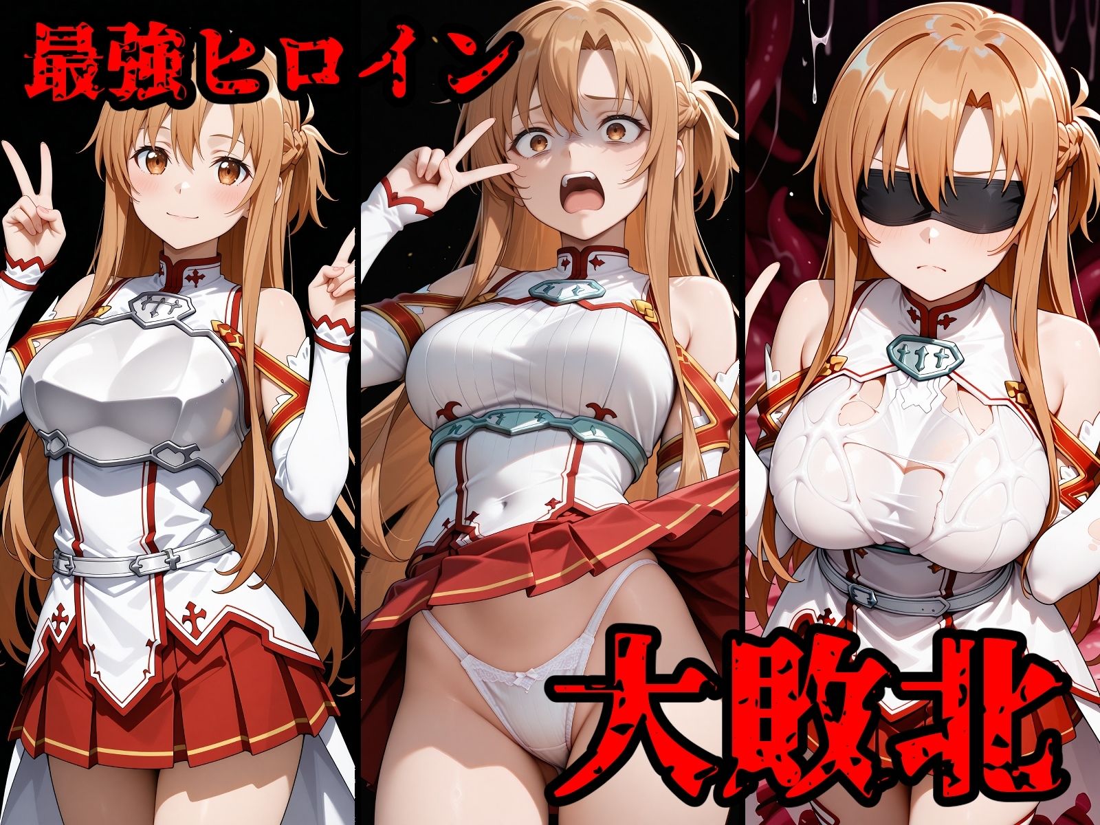 完全敗北ヒロインズ ア〇ナ シ〇ン 屈服するまで責め続ける！ 画像1