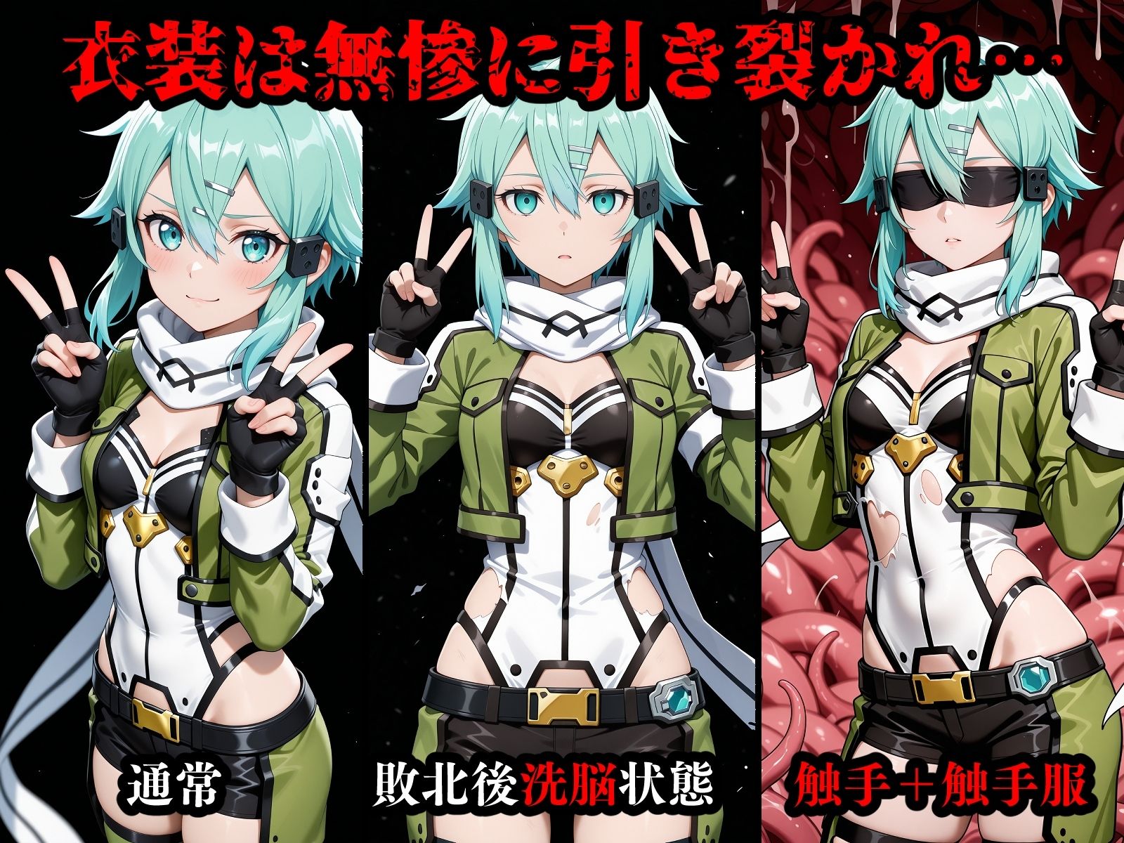 完全敗北ヒロインズ ア〇ナ シ〇ン 屈服するまで責め続ける！ 画像2