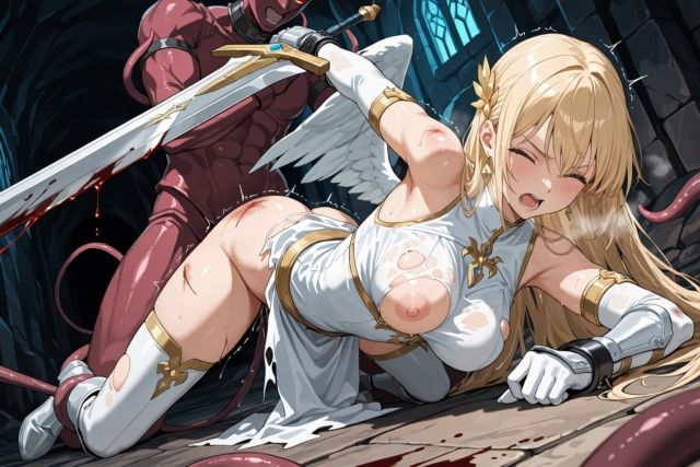 触手●敗北●少女天使●ルミナ＆ピュア 2作セット＋おまけ40枚 サンプル画像 3