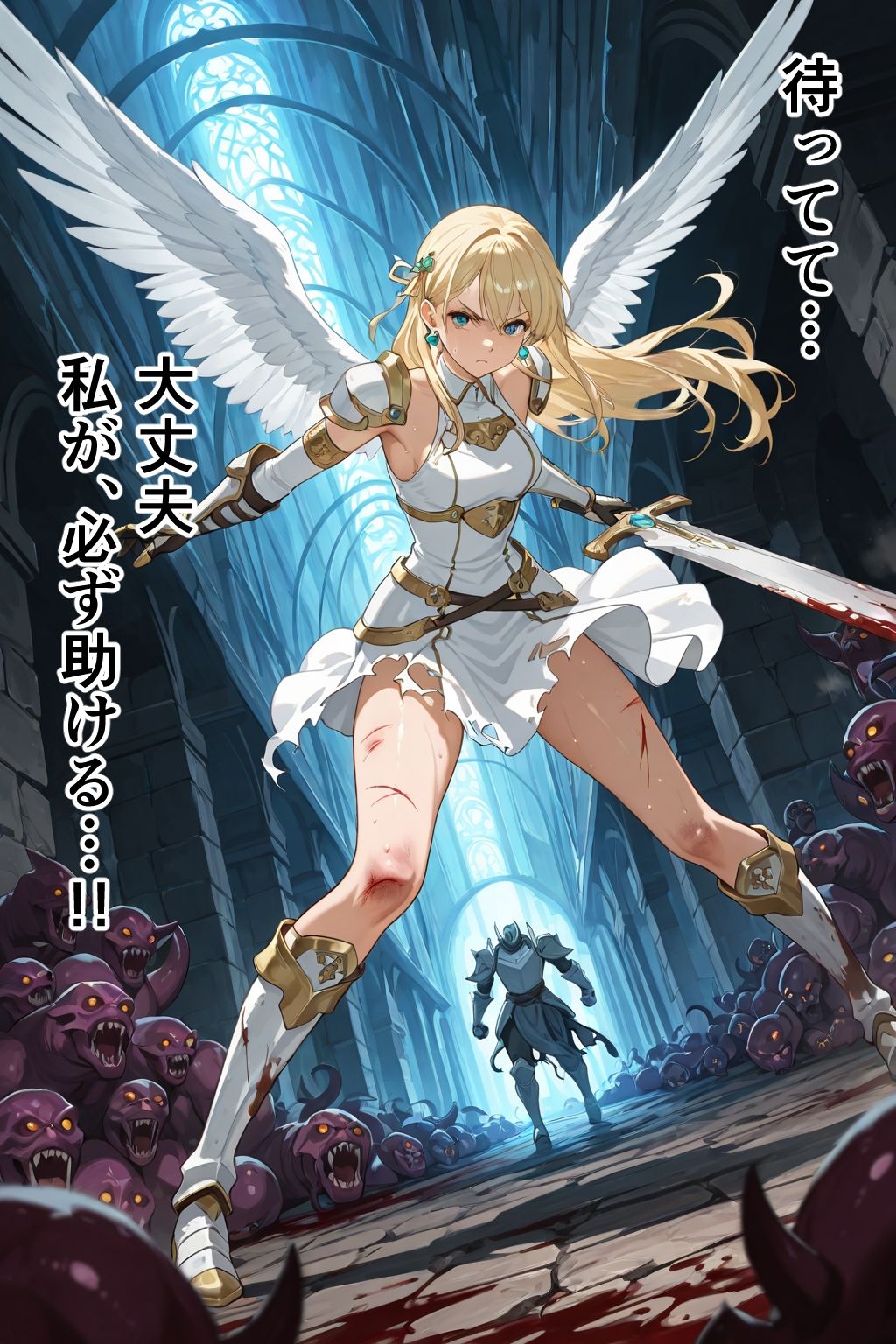 触手●敗北●少女天使●ルミナ＆ピュア 2作セット＋おまけ40枚 サンプル画像 5