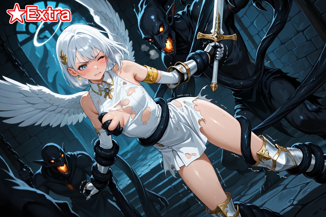 触手●敗北●少女天使●ルミナ＆ピュア 2作セット＋おまけ40枚 サンプル画像 8